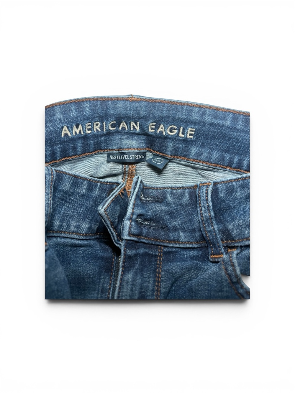 American Eagle Outfitters Women's Blue Stretch -Jeans size 10 Regular.
